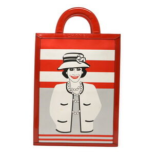 CHANEL Black Leather Tote Bag